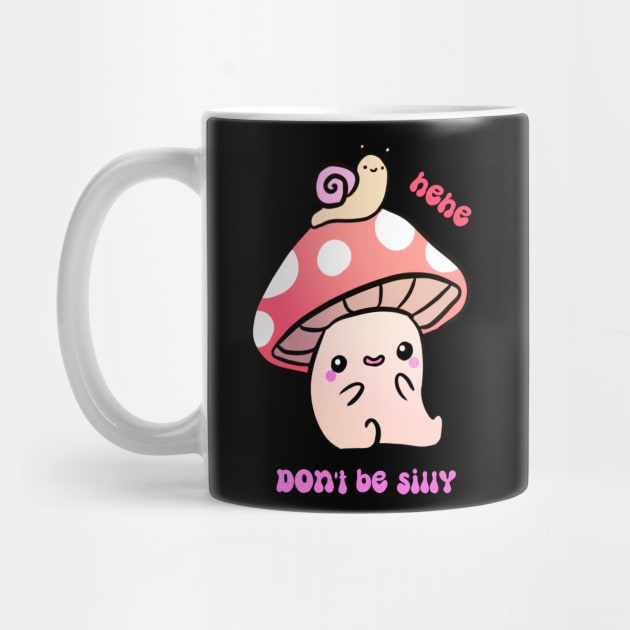 A cute mushroom and snail friends hehe don't be silly by Yarafantasyart